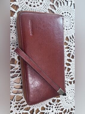 BOSTANTEN Genuine Leather Brown Women's 4.5x8.5 Wallet (bags15)
